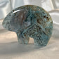Moss agate Zuni bear 5