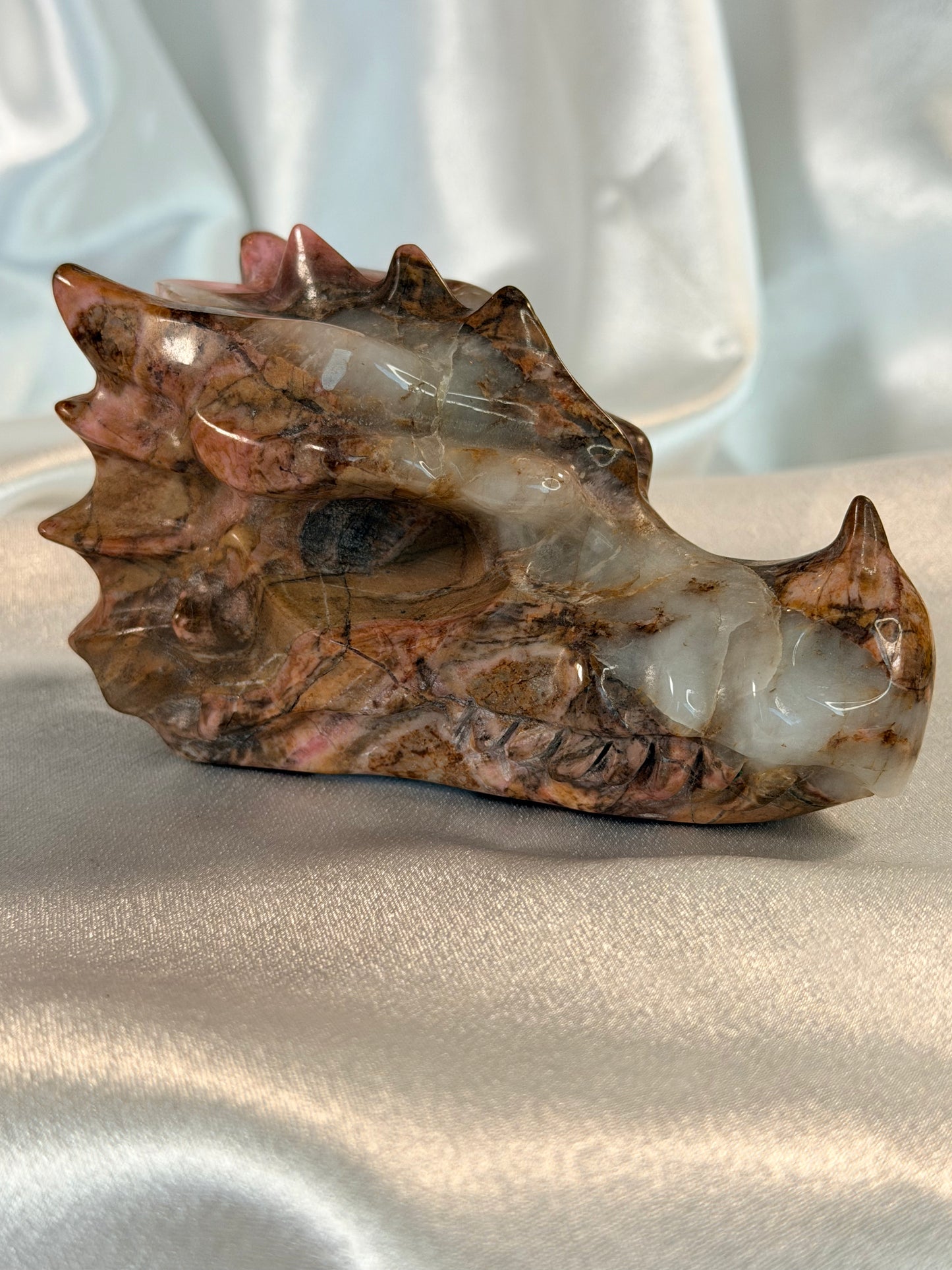 Rhodonite Dragon Head 3