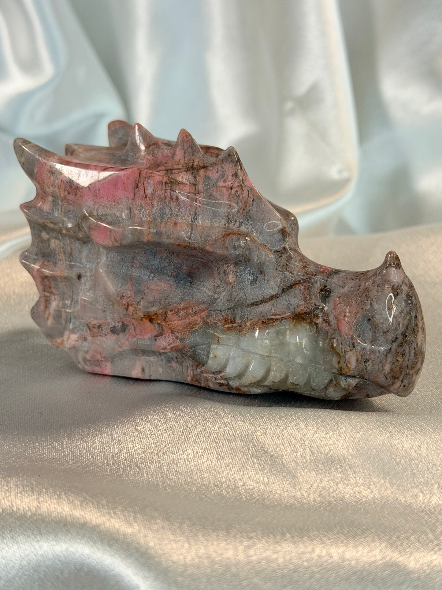 Rhodonite Dragon Head 4