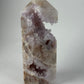 Roze Amethist toren 76 met groene Jaspis