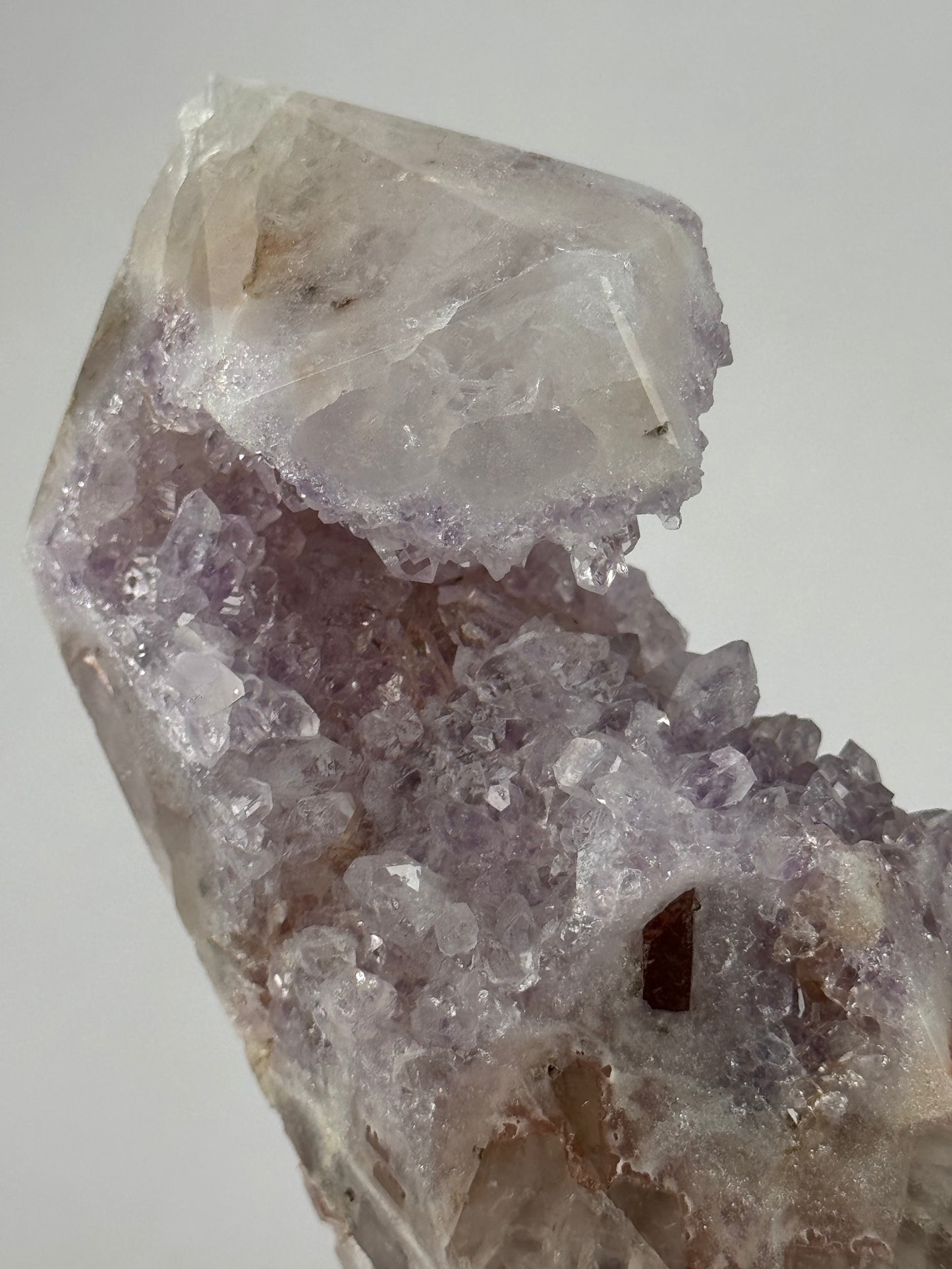 Roze Amethist toren 76 met groene Jaspis