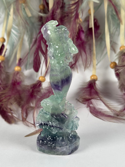 Fluoriet Goddess met engeltje 8