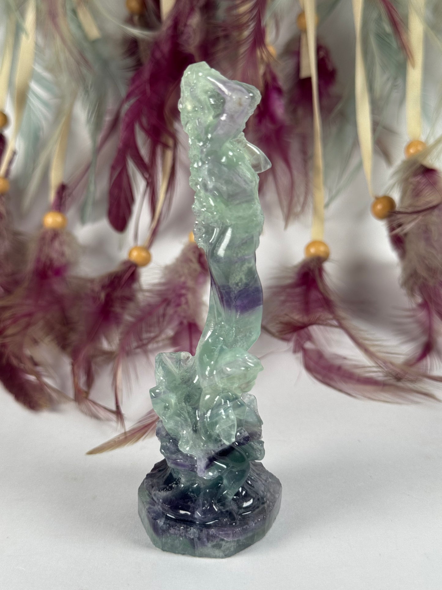 Fluoriet Goddess met engeltje 8