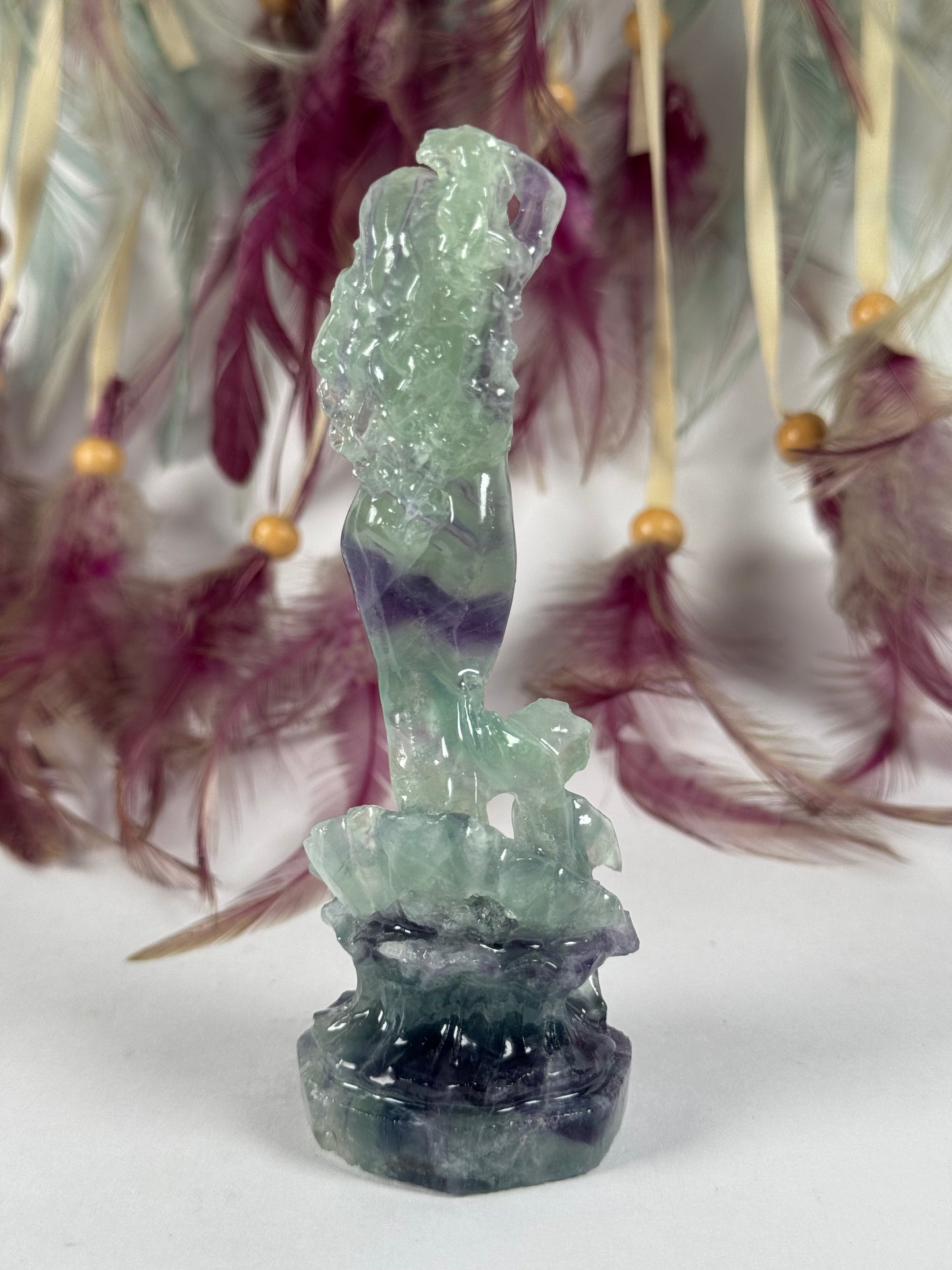 Fluoriet Goddess met engeltje 8