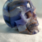 Blauwe Bloem Agaat skull 1