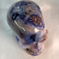 Blauwe Bloem Agaat skull 1
