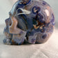 Blauwe Bloem Agaat skull 1
