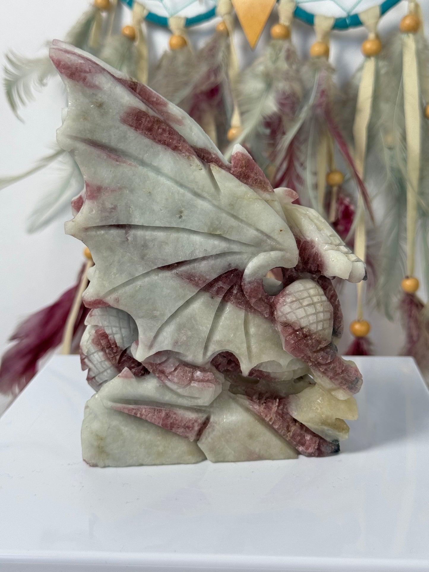 Roze Toermalijn (Rubeliet) draak