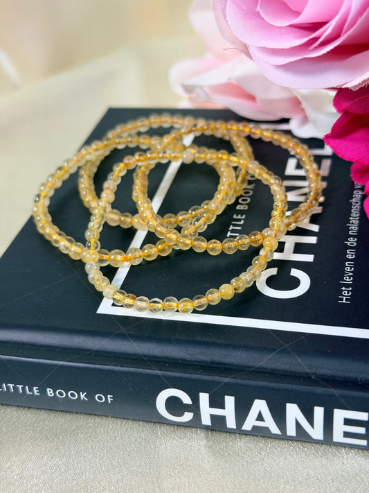 Gouden Rutiel armband 6mm