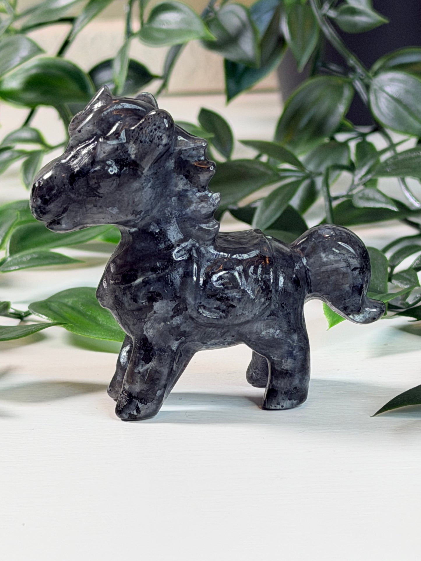 Larvikiet paardje P6