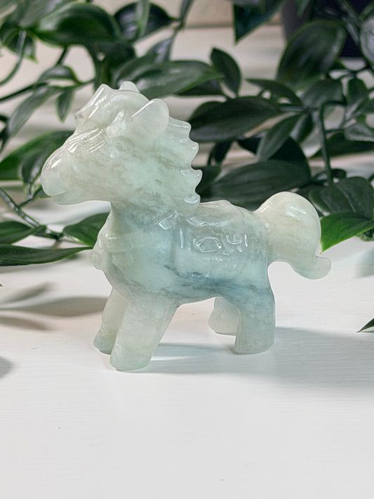 Sky blue Jade paardje P9