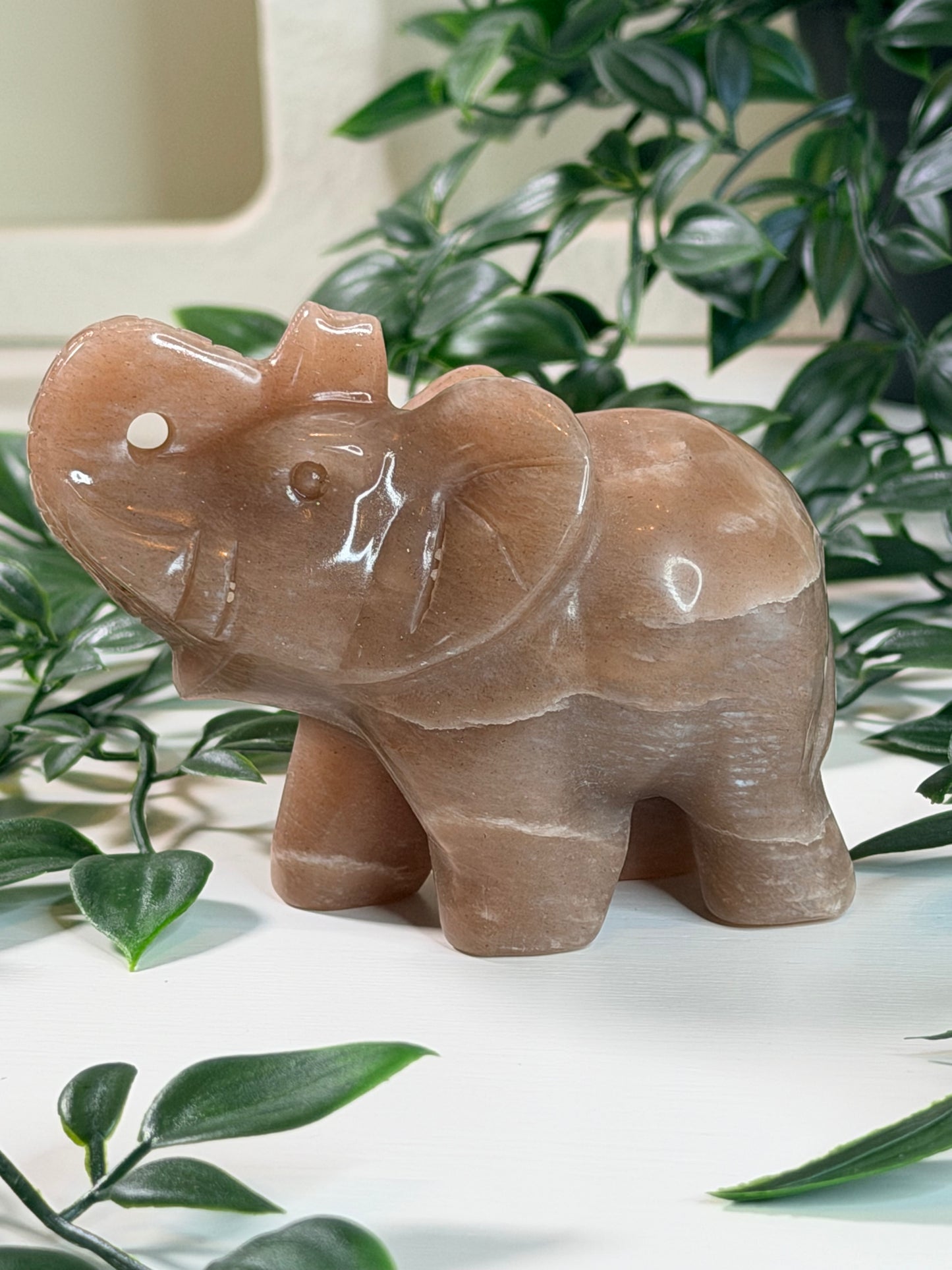 Perzik Maansteen olifant O2